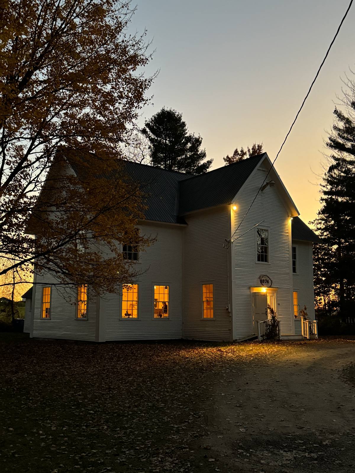 Venue at dusk